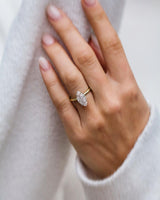 3.90 Ct Marquise Cut Moissanite Engagement Ring