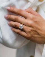 3.55 Ct Cushion Cut Moissanite Engagement Ring