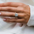 4.65 Ct Cushion Cut Moissanite Ring