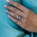 6.20 Ct Emerald Cut Moissanite Ring