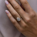 2.35 Ct Elongated Pear Cut Moissanite Ring