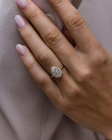 2.35 Ct Elongated Pear Cut Moissanite Ring