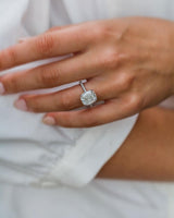 5.35 Ct Cushion Cut Moissanite Ring