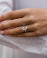 3.85 Ct Oval Cut Moissanite Ring