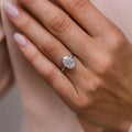 Bezel Set 2.90 Ct Oval Cut Moissanite Engagement Ring