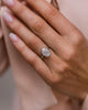 Bezel Set 2.90 Ct Oval Cut Moissanite Engagement Ring