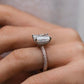 8 Ct Radiant Cut Moissanite Engagement Ring