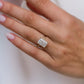 8 Ct  Radiant Cut Moissanite Engagement Ring