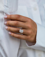 6.50 Ct Cushion Cut Moissanite Ring