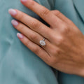 2.90 Ct Gold Moissanite Ring