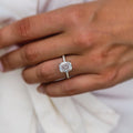 2.75 Ct Cushion Cut Moissanite Engagement Ring