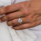 2.75 Ct Cushion Cut Moissanite Engagement Ring