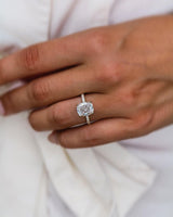 2.75 Ct Cushion Cut Moissanite Engagement Ring