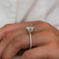2.75 Ct Cushion Cut Moissanite Engagement Ring