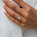 1.80 Ct Cushion Cut Moissanite Engagement Ring