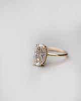 6 Ct Oval Cut Moissanite Engagement Ring