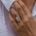 7.50 Ct Oval Cut Moissanite Engagement Ring