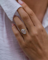 7.50 Ct Oval Cut Moissanite Engagement Ring