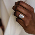 3.85 Ct Oval Cut Moissanite Engagement Ring