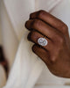 3.85 Ct Oval Cut Moissanite Engagement Ring
