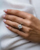 7 Ct Oval Cut Moissanite Engagement Ring