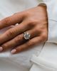 6.50 Ct Emerald Cut Moissanite Engagement Ring