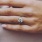 Old Mine 3.50 Ct Cushion Cut Moissanite Engagement Ring