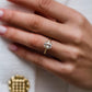 1.80 Ct Cushion Cut Moissanite Engagement Ring