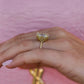 8 Ct Canary Yellow Cushion Cut Moissanite Engagement Ring