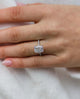 5 Ct Cushion Cut Moissanite Engagement Ring