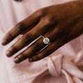 4 Ct Round Brilliant Cut Moissanite Engagement Ring