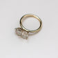 Toi Et Moi 4.25 Ct Pear & Emerald Cut Moissanite  Ring