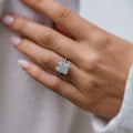 5.30 Ct Radiant Cut Moissanite Engagement Ring