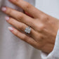 5.30 Ct Radiant Cut Moissanite Engagement Ring