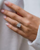 5.30 Ct Radiant Cut Moissanite Engagement Ring