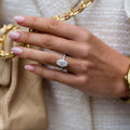6.30 Ct Oval Cut Moissanite Engagement Ring