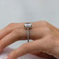 5.30 Ct Radiant Cut Moissanite Engagement Ring