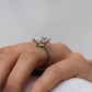 5.30 Ct Radiant Cut Moissanite Engagement Ring
