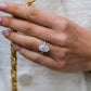 6.30 Ct Oval Cut Moissanite Engagement Ring