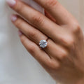 3.50 Ct Round Brilliant Cut Moissanite Engagement Ring