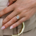 2.80 Ct Cushion Cut Moissanite Engagement Ring