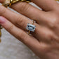 3 Ct Emerald Cut Moissanite Engagement Ring