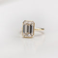 4.60 Ct Emerald Cut Moissanite Engagement Ring