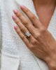 4.15 Ct Radiant Cut Halo Moissanite Ring