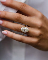 4 Ct Moval Cut Moissanite Engagement Ring