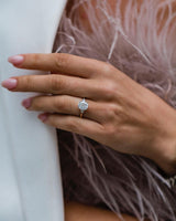 2.20 Ct Cushion Cut Moissanite Ring
