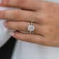 3.15 Ct Cushion Cut Moissanite Engagement Ring