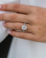 3.15 Ct Cushion Cut Moissanite Engagement Ring