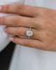 3.15 Ct Cushion Cut Moissanite Engagement Ring