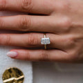 3 Ct Radiant Cut Moissanite Engagement Ring